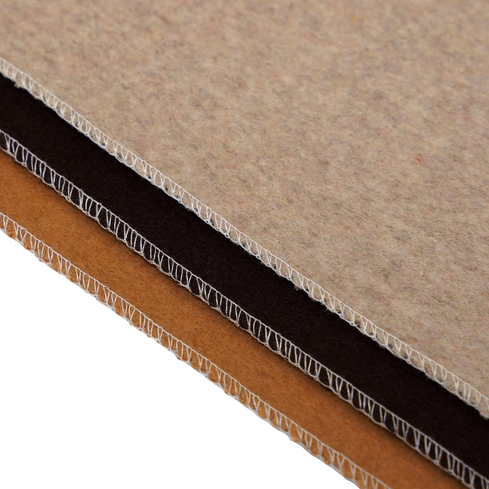 50% шерсть, 40% полиэстер, 10% другое волокно, 720 г/м, цвет бобовой пасты, толстая двусторонняя шерстяная ткань, ML-0124-4382-1