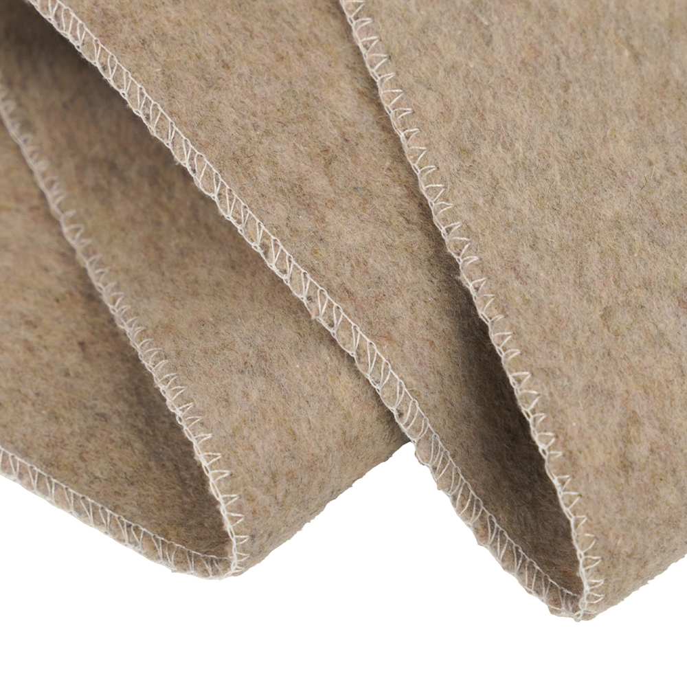 50% шерсть, 40% полиэстер, 10% другое волокно, 720 г/м, цвет бобовой пасты, толстая двусторонняя шерстяная ткань, ML-0124-4382-1