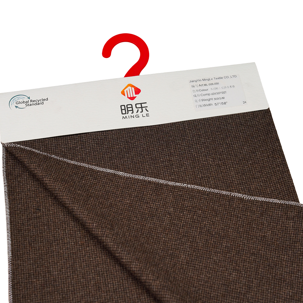 60 % шерсть, 30 % полиэстер, 10 % другие волокна, 300 г/м, смесь кофе + паста из красных бобов, фланелевая ткань, ML-S06-050