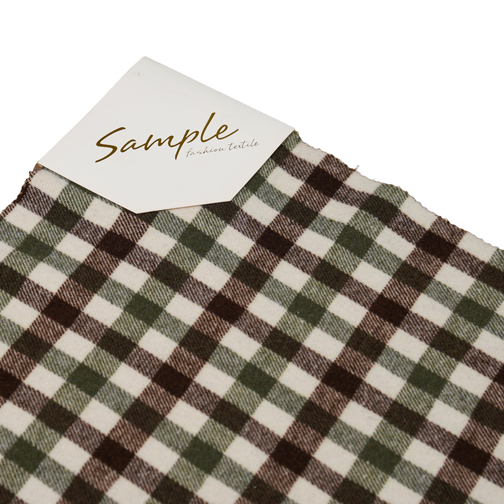 100% другое, 410 г/м зеленая, коричневая и белая, твидовая пряжа, ML-701234